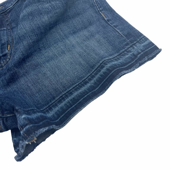 Banana Republic Jean Shorts Womens Size 6 Dark Wash Cut Off Casual Summer *Read* - Picture 3 of 12